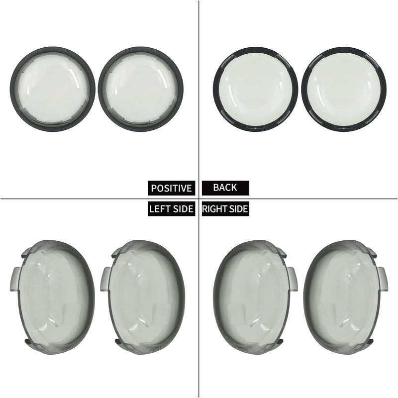 CARGLETRUE Turn Signal Light Lens Cover Front Rear Bullet Lights Fit For Harley Sportster 883 1200 Dyna Road Glide Street Glide (Smoked) - Image 5